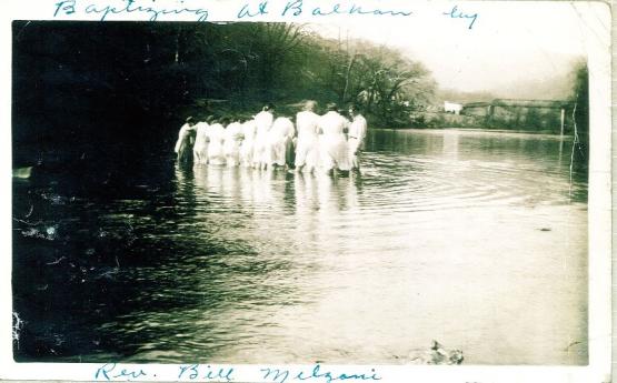 Baptism in Balkan KY.  From the Walter&#039;s Family Collection
