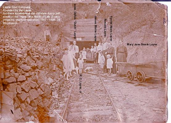 Layne Family, Harold Layne Coal Co. 1917, Harold KY.  Submitted 4/2/14 by Lisa Stumbo, Director of ECHO (Embracing Cultural Heritage Opportunities), Big Sandy Community &amp; Techinical College: <a href="mailto:lstumbo0004@kctcs.edu">lstumbo0004@kctcs.edu</a>