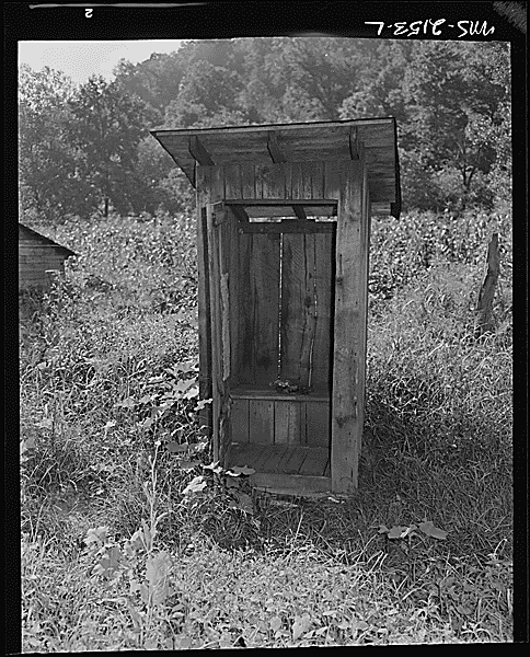 &quot;Typical privy. Fox Ridge Mining Company, Inc., Hanby Mine, Arjay, Bell County, Kentucky, 08/31/1946&quot;  From the National Archives, Records of the Solid Fuels Administration for War 1937-1948, Report of the Medical Survey of the Bituminous Coal Industry 1946-1947. National Archives Identifier 541142  <a href="http://research.archives.gov/description/541142">http://research.archives.gov/description/541142</a>