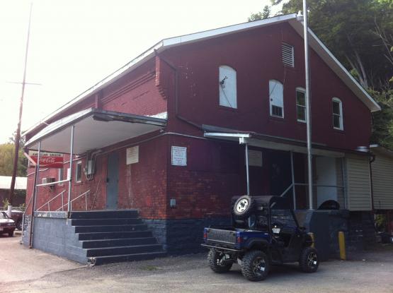 Former Consolidation Coal Company bakery, now American Legion building, Jenkins KY, 2014.  Photo by Zada Komara.