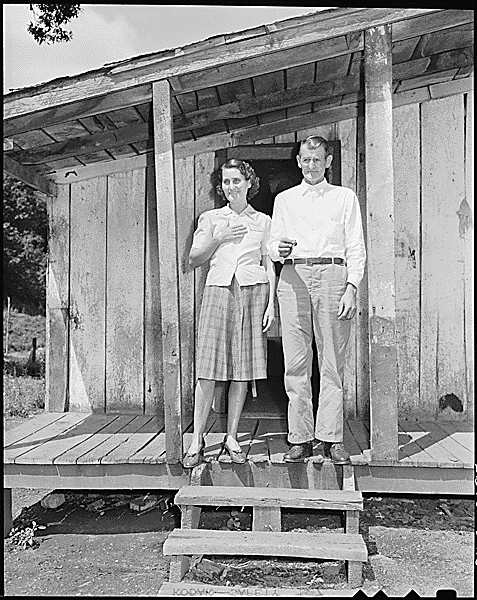 &quot;Mr. and Mrs. Oscar Powers on the front porch of their house. Big Jim Coal Corporation, Big Jim Mine, Blanche, Bell County, Kentucky., 09/04/1946&quot;  From the National Archives, Records of the Solid Fuels Administration for War 1937-1948, Report of the Medical Survey of the Bituminous Coal Industry 1946-1947. National Archives Identifier 541166  <a href="http://research.archives.gov/description/541166">http://research.archives.gov/description/541166</a>