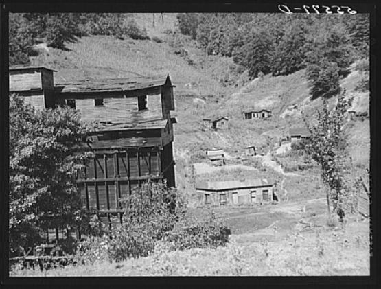 Abandoned mining town in mountain section near Chavies, Kentucky, August 1940.  LC-USF34-055577-D  From the Library of Congress Prints and Photographs Division  <a href="http://www.loc.gov/pictures/resource/fsa.8c13375/">http://www.loc.gov/pictures/resource/fsa.8c13375/</a>